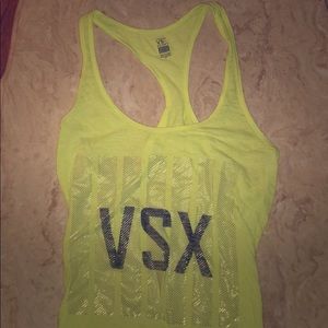 2 for 1. Electro yellow work-out tops!